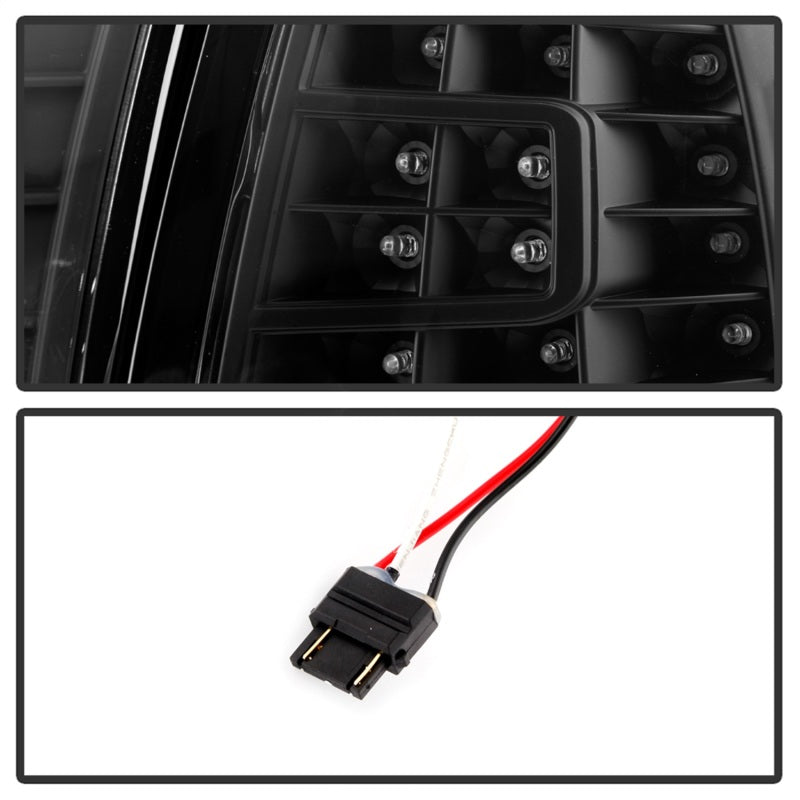 Xtune Ford F150 97-03 Crystal Headlights w/ Clear LED Corners Black HD-ON-FF15097-LED-SET-BK-SR1 Performance