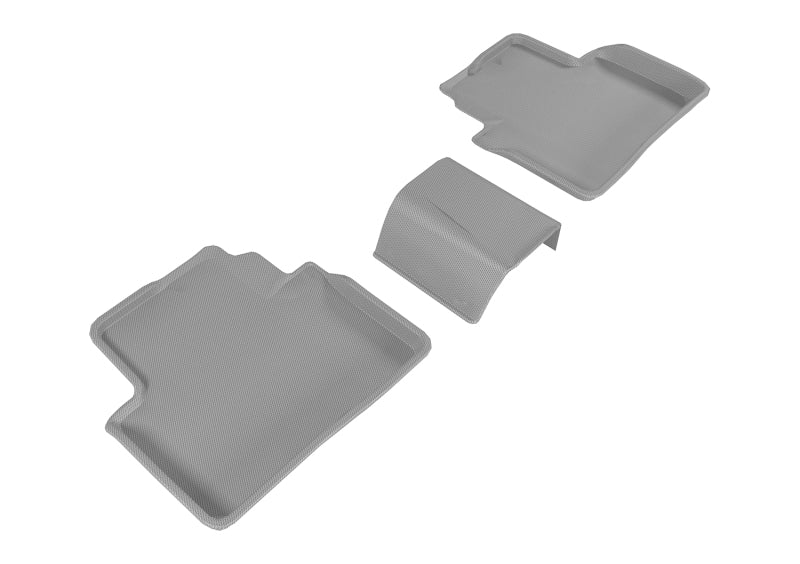 3D MAXpider 2016-2020 Honda Civic Kagu 2nd Row Floormats - Gray-SR1 Performance