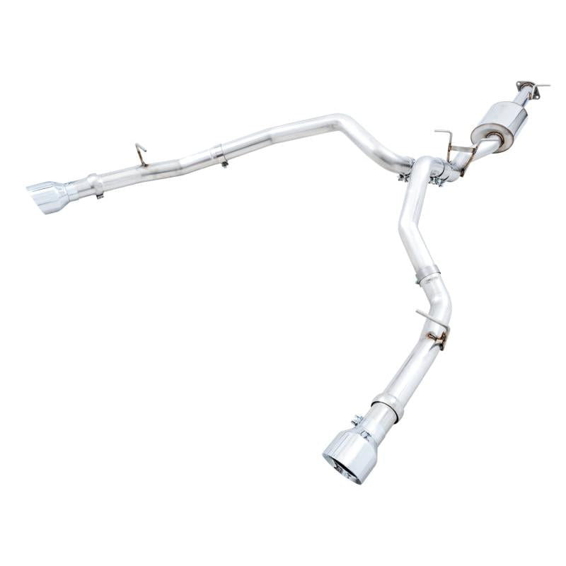 AWE Tuning 19-21 RAM 1500 5.7L (w/Cutouts) 0FG Dual Rear Exit Cat-Back Exhaust - Chrome Silver Tips-SR1 Performance