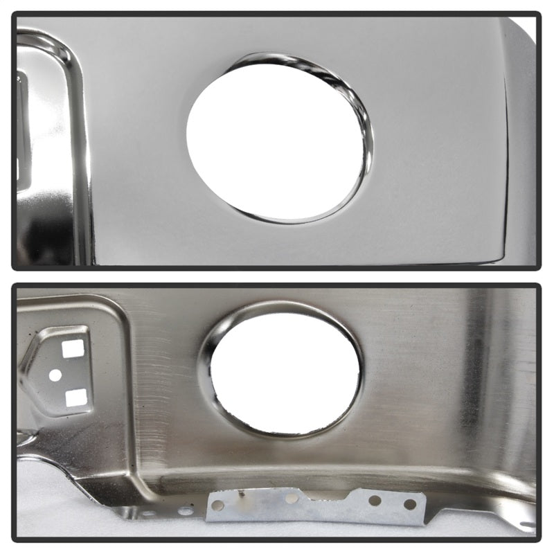 Spyder Ford F150 09-14 w/Fog Light Hole w/o Harley Model Front Bumper - Chrome (OEM 9L3Z17757B)-SR1 Performance