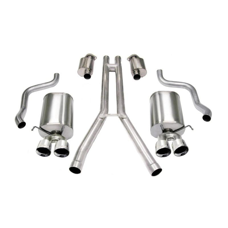 Corsa 2004-2008 Cadillac XLR 4.6L Polished Sport Cat-Back Exhaust-SR1 Performance