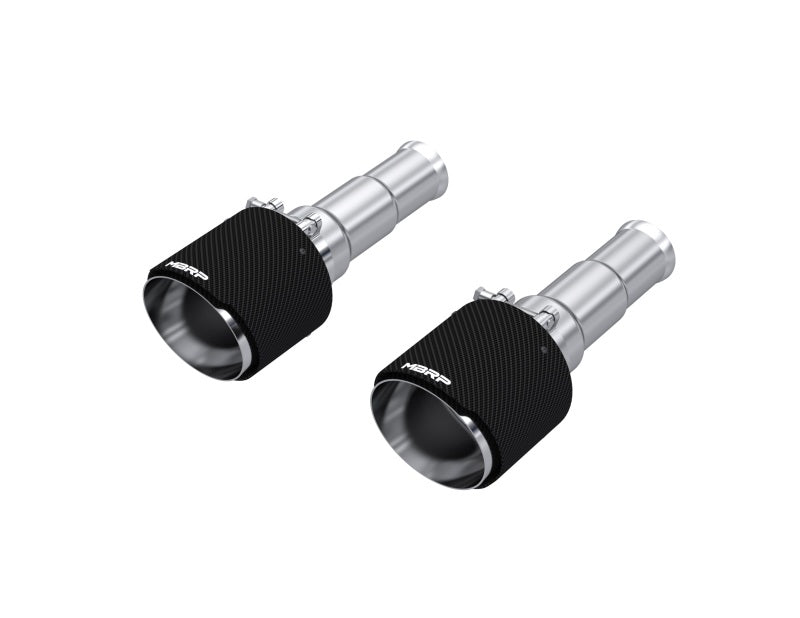 MBRP 19-24 Ram 1500 5.7L Hemi 3in Inl. 5in OD DW Angle Cut T304 Carbon Exhaust Tips - Pairs-SR1 Performance