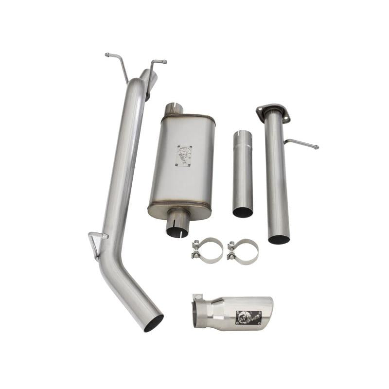 aFe Mach Force-XP Exhaust 3in CB SS 15-17 GM Colorado/Canyon 2.5L/3.6L Side Exit w/ Polished Tip-SR1 Performance