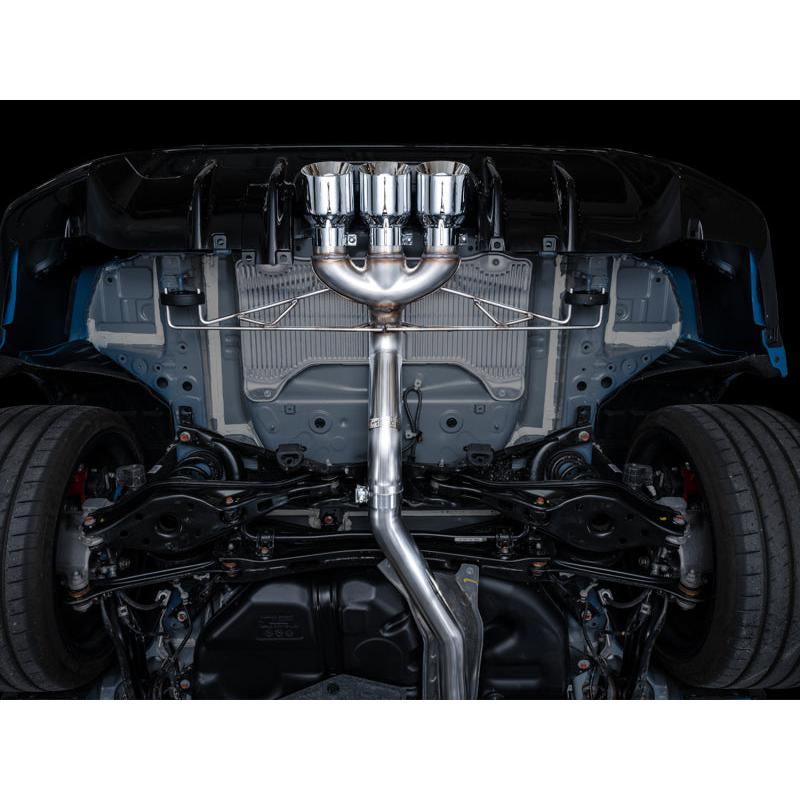 AWE Tuning 2023 Honda Civic Type R FL5 Track Edition Exhaust w/ Triple Chrome Silver Tips-SR1 Performance