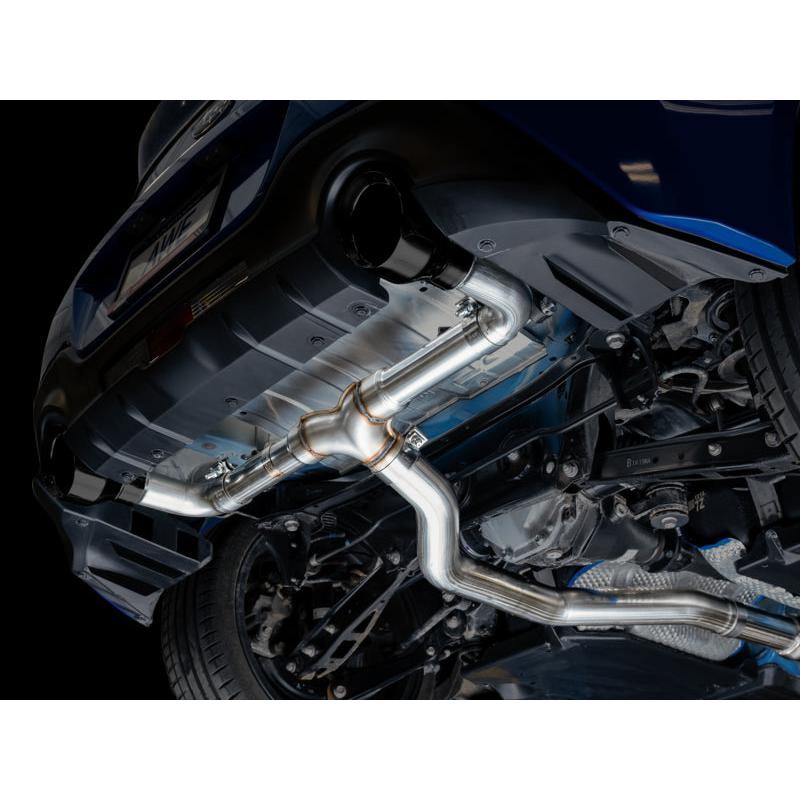 AWE Subaru BRZ / Toyota GR86 / Toyota 86 Track Edition Cat-Back Exhaust- Diamond Black Tips-SR1 Performance