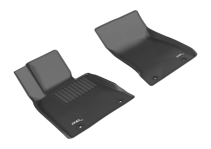 3D MAXpider 2015-2019 Genesis/Hyundai G80/Genesis Sedan Kagu 1st Row Floormat - Black-SR1 Performance