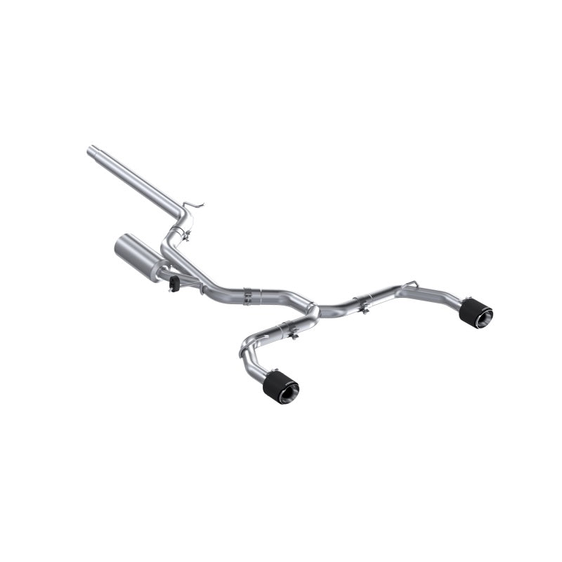 MBRP 2022 VW Golf GTI MK8 T304 SS 3in Cat-Back Exhaust 2.5in Dual Split Rear w/ Carbon Fiber Tips-SR1 Performance