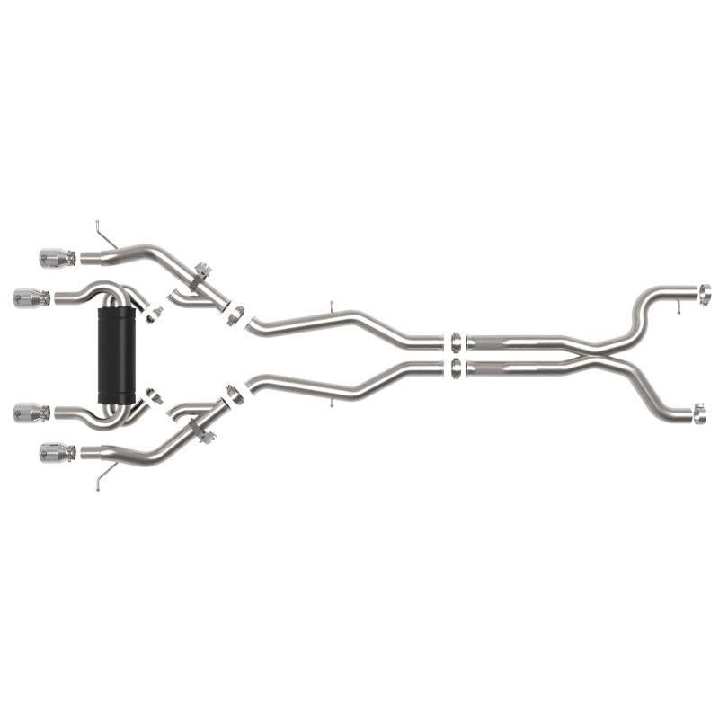 aFe MACHForce XP Exhausts Cat-Back SS 21 BMW M2 Competition L6-3.0L w/Polished Tips-SR1 Performance