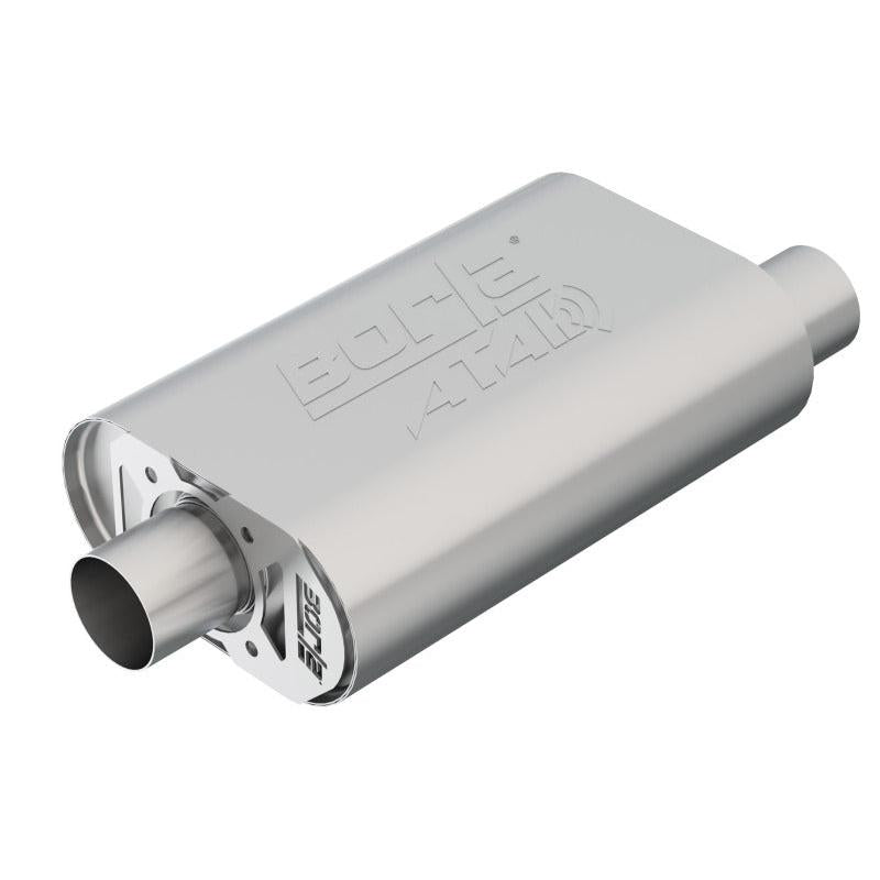 Borla CrateMuffler SBC Hot 350/383 2.5 inch Offset/Center 14in x 4.35in x 9in Oval Atak Muffler-SR1 Performance