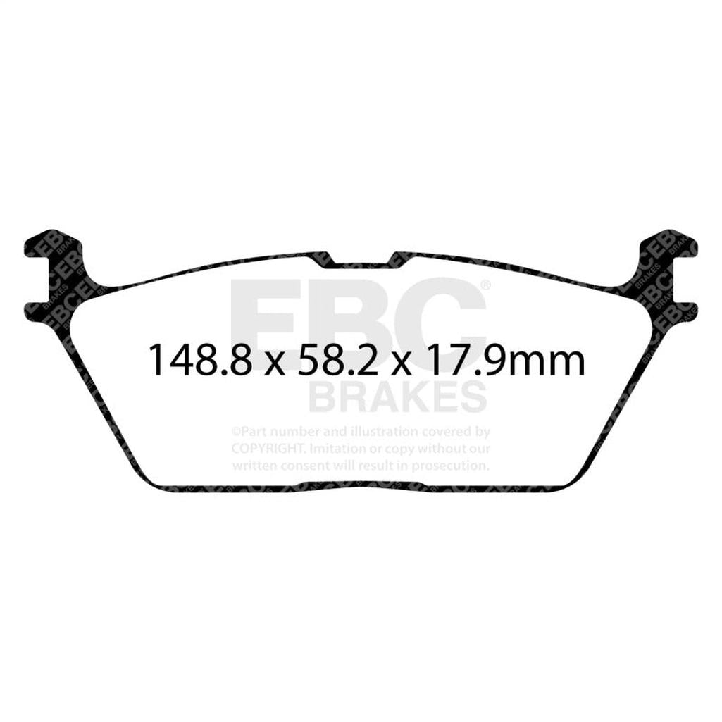 EBC Bluestuff NDX Full Race Rear Brake Pads for Ram 1500 (2019+) by EBC Part DP53095NDX