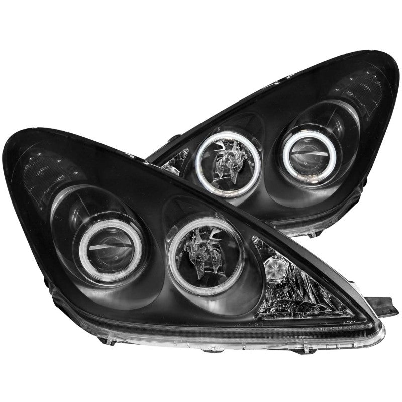 ANZO 2002-2003 Lexus Es300 Projector Headlights w/ Halo Black-SR1 Performance