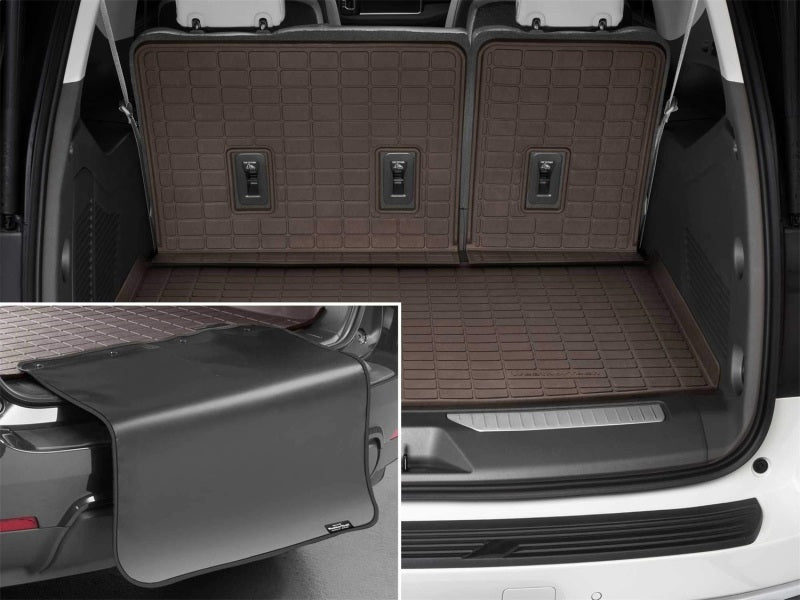 WeatherTech 2021 Chevrolet Suburban & GMC Yukon XL SeatBack Cargo Liner HP with Bumper Protector - Cocoa