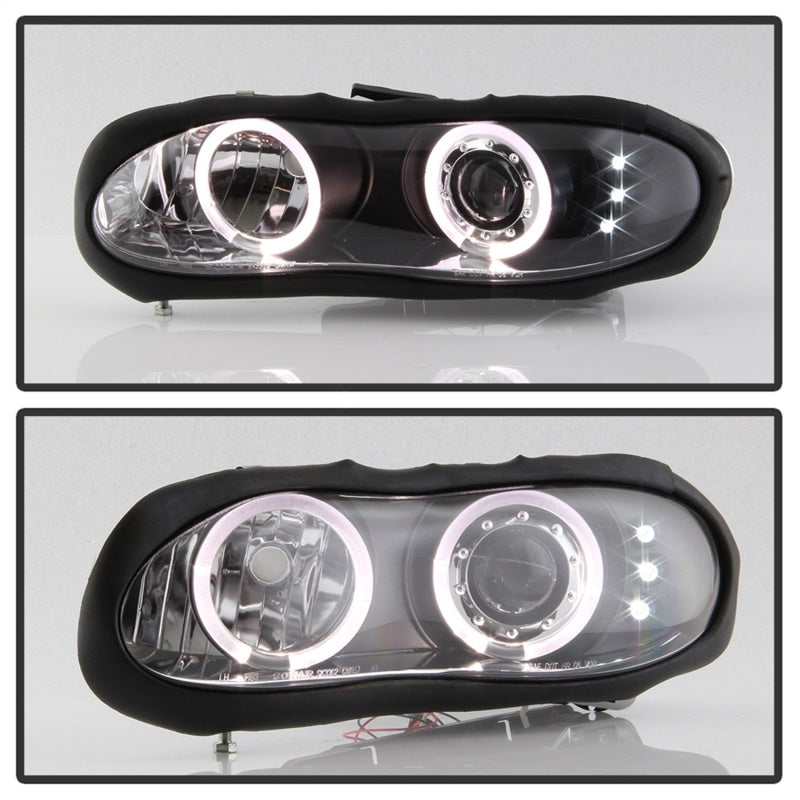 Spyder Chevy Camaro 98-02 Projector Headlights LED Halo LED Blk - Low H1 PRO-YD-CCAM98-HL-BK-SR1 Performance