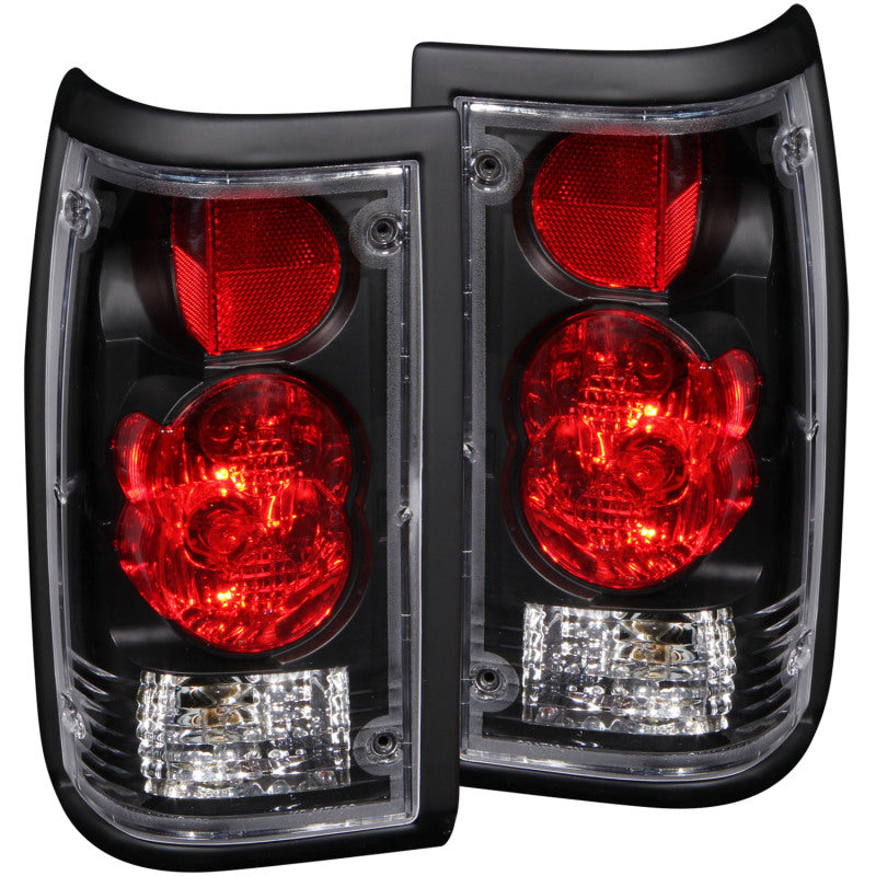ANZO 1986-1993 Mazda B2000 Taillights Black-SR1 Performance