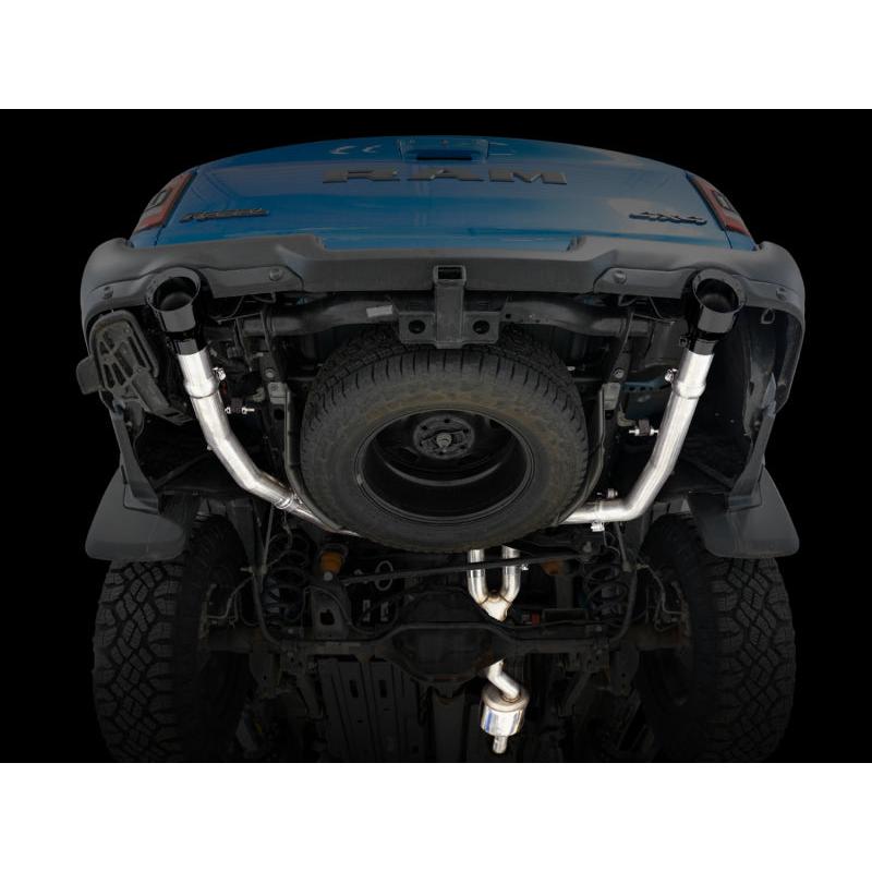 AWE Tuning 19-21 RAM 1500 5.7L (w/Cutouts) 0FG Dual Rear Exit Cat-Back Exhaust - Diamond Black Tips-SR1 Performance