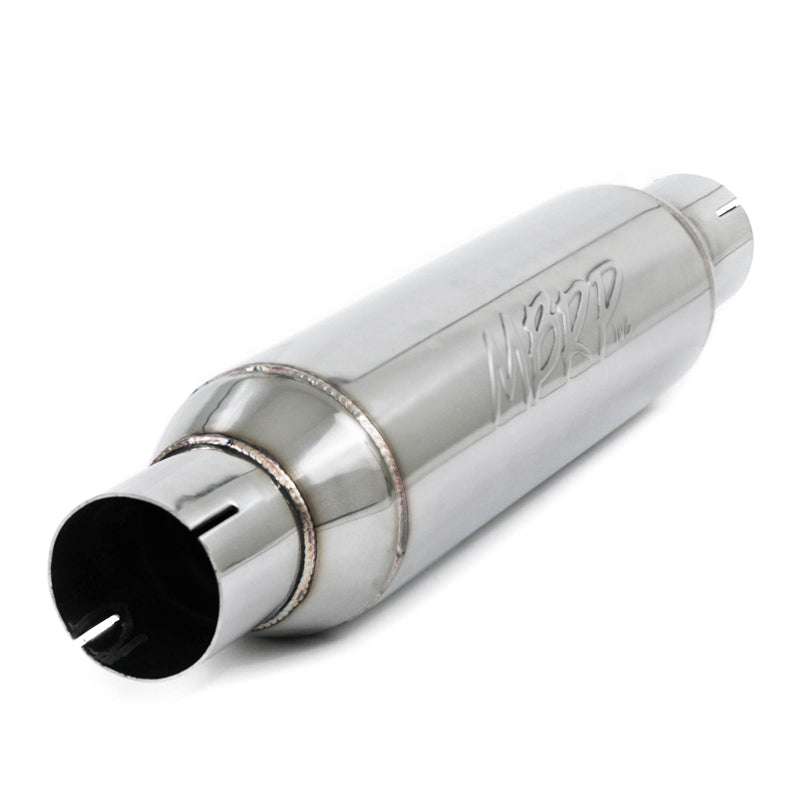 MBRP Universal Resonator 2.5in inlet/outlet 16in body 20in overall T304-SR1 Performance