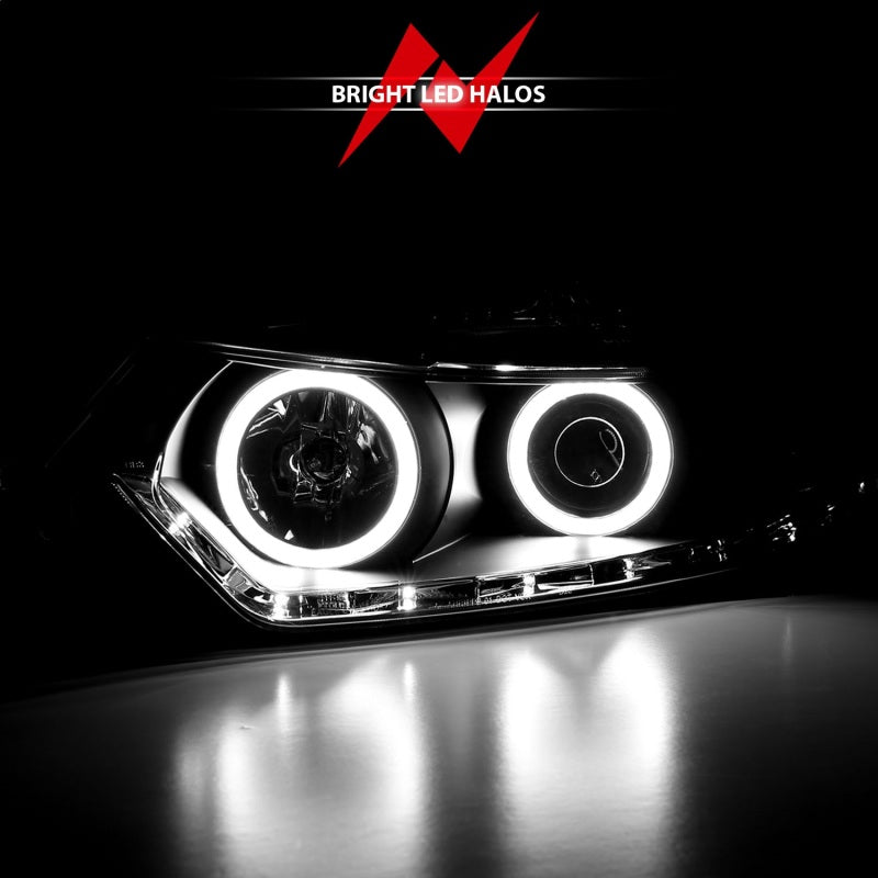 ANZO 2009-2012 Acura Tsx Projector Headlights w/ Halo Black (CCFL) (HID Compatible)-SR1 Performance