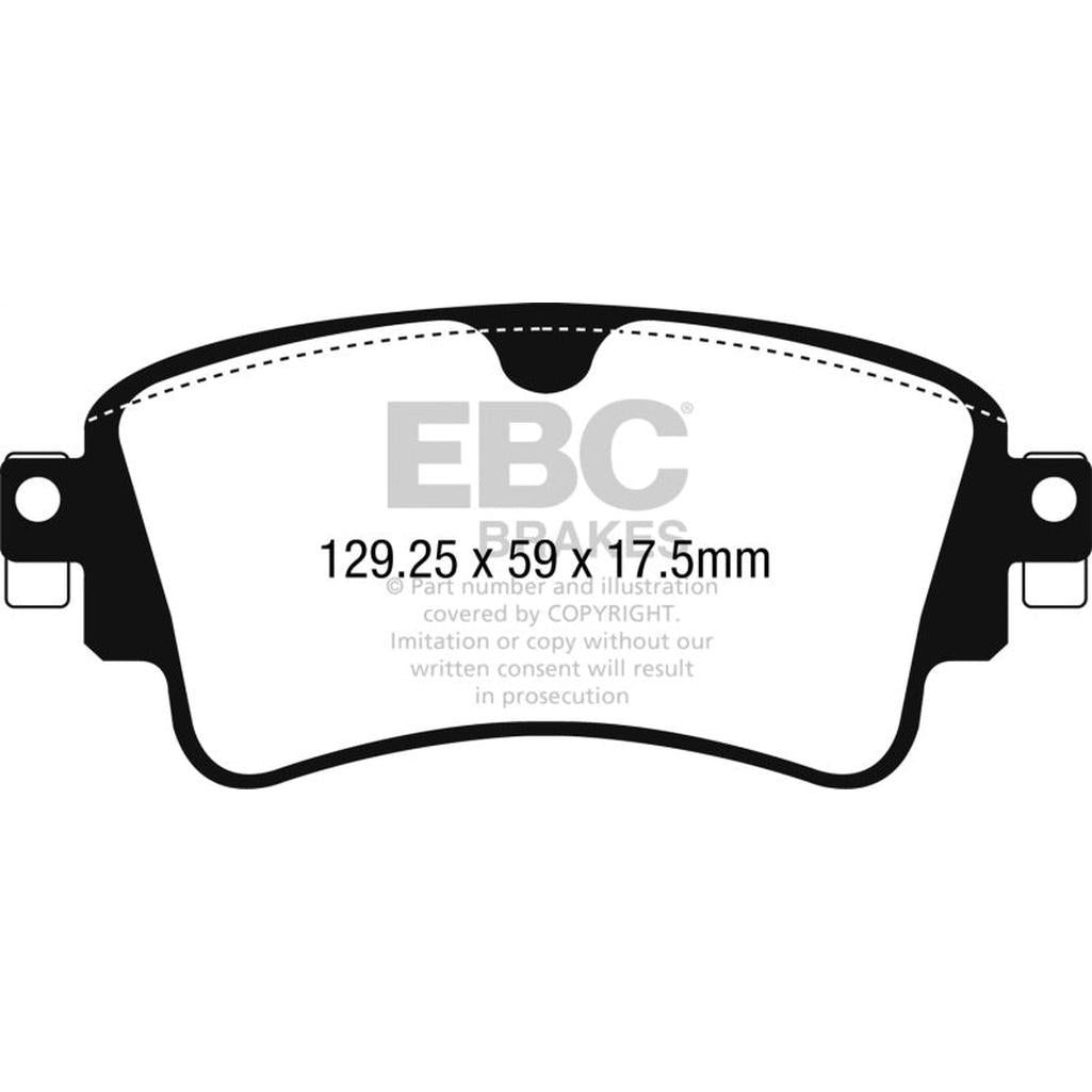 EBC Bluestuff NDX Rear Brake Pads for Audi S4 2018+ and Audi S5 2017+