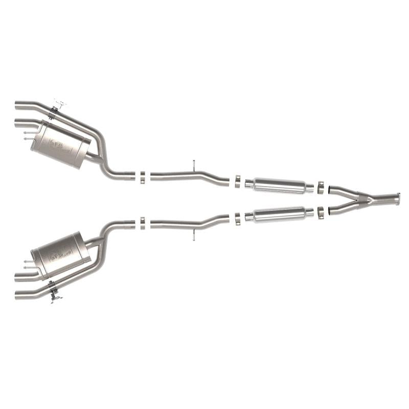 aFe 22-23 Kia Stinger L4-2.5L Turbo Gemini XV 3in to Dual 2-1/2in Cat-Back Exhaust System w/ Cut-Out-SR1 Performance