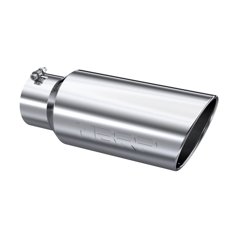 MBRP Universal Tip 7in O.D. Rolled End 5in inlet 18in length - T304 (SINGLE TIP)-SR1 Performance
