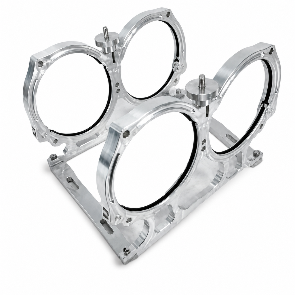 Sleek anodized coating enhances longevity and adds a professional look