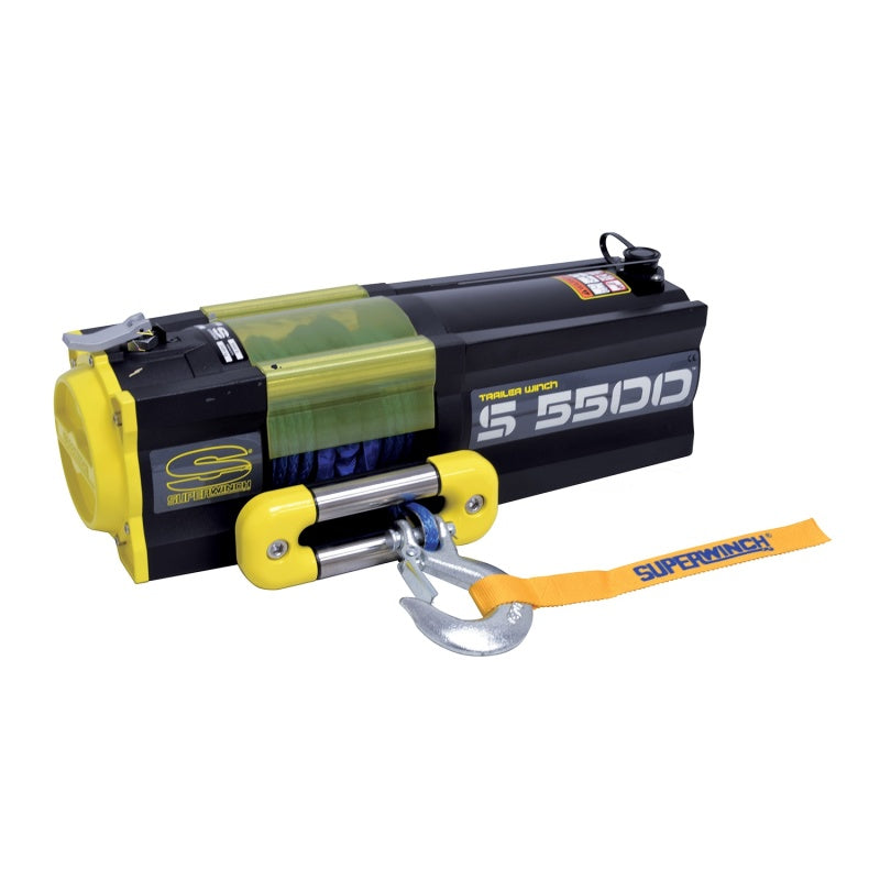 Superwinch 5500 LBS 12V DC 1/4in x 60ft Synthetic Rope S5500 Winch-SR1 Performance