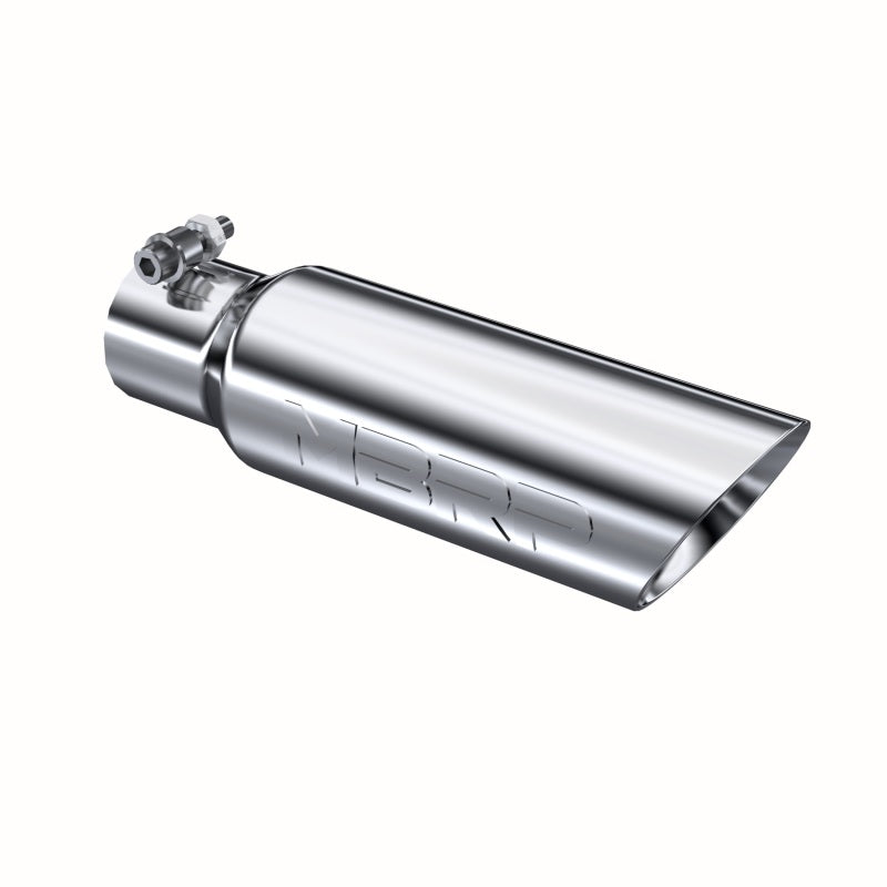MBRP Universal Tip 3in O.D. Dual Wall Angled 2 inlet 12 length-SR1 Performance