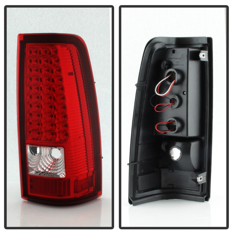 Xtune Chevy Silverado 1500/2500/3500 03-06 LED Tail Lights Red Clear ALT-ON-CS03-LED-RC-SR1 Performance