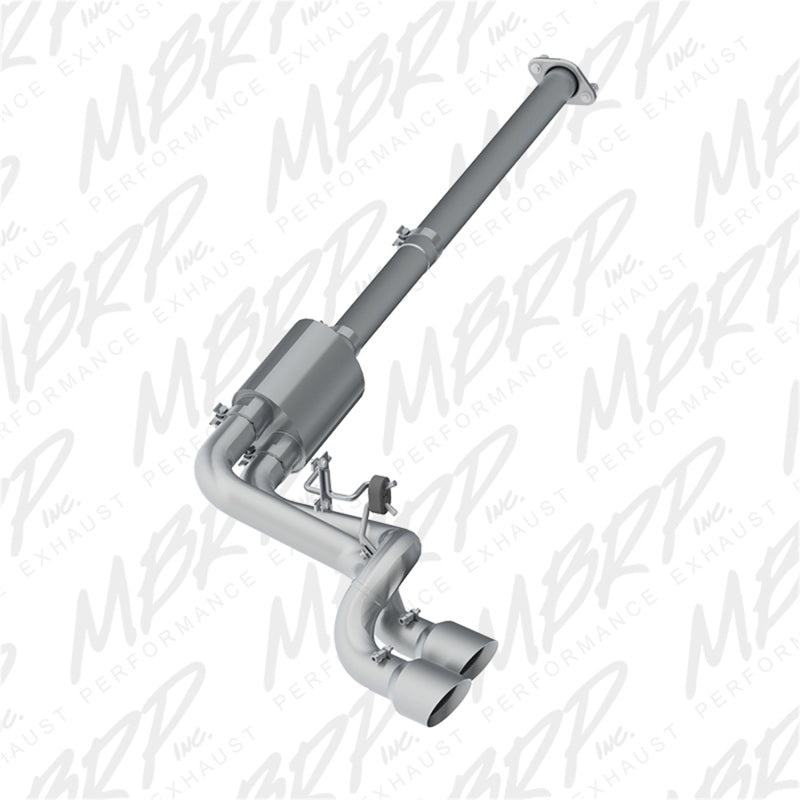 MBRP 09-14 Ford F150 Pre-Axle 4.5in OD Tips Dual Outlet T409 3in Cat Back Exhaust-SR1 Performance
