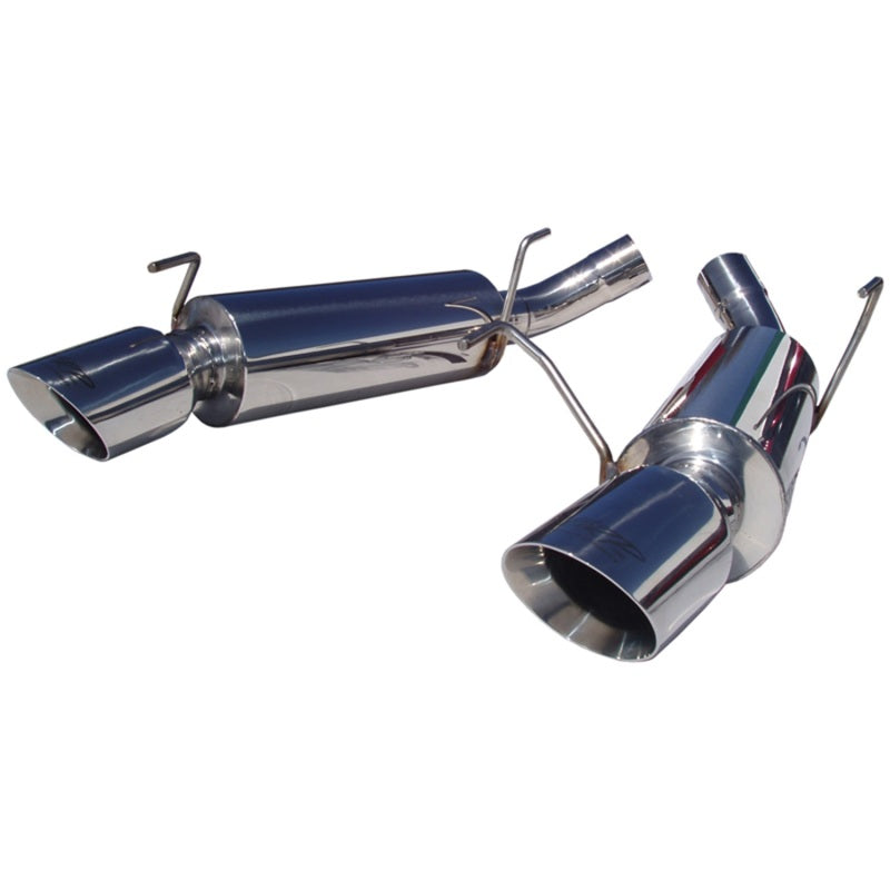 MBRP 05-10 Ford Mustang GT 5.0/Shelby GT500 Dual Mufflers Axle Back Split Rear T304-SR1 Performance