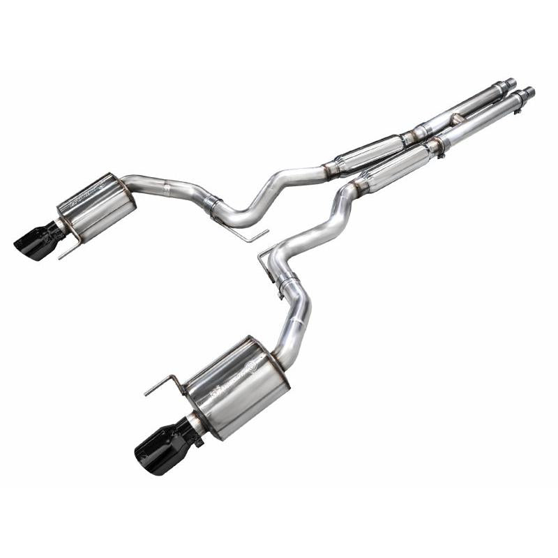 AWE 2024 Ford Mustang GT Fastback S650 RWD Touring Catback Exhaust w/ Dual Diamond Black Tips-SR1 Performance