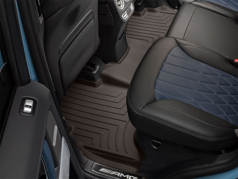 WeatherTech Rear FloorLiner HP for 2019-2024 Mercedes-Benz G-Class SUV in Cocoa - Custom Fit and High Performance Protection