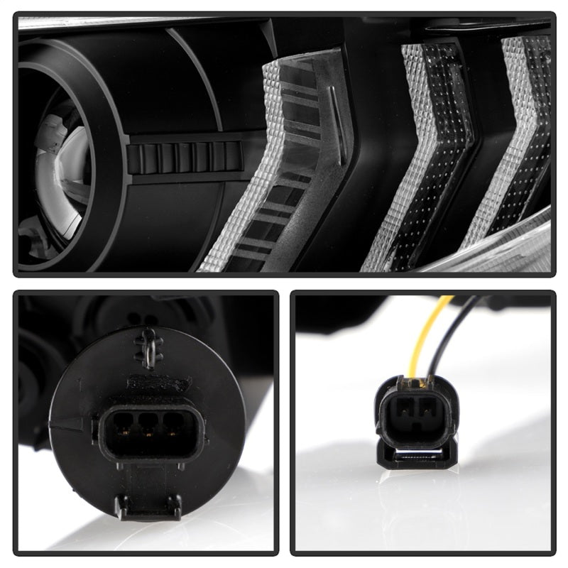 Spyder Honda Civic 16- 2DR/4DR/Hatchback Projector Headlights - Black PRO-YD-HC16SI-SEQGR-BK-SR1 Performance