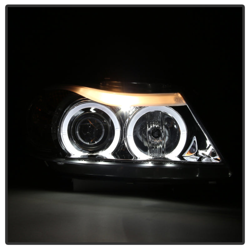 Spyder BMW E90 3-Series 06-08 (4 dr) Proj LED Halo Amber Reflctr Rplc Bulb Smke PRO-YD-BMWE9005-AM-S-SR1 Performance
