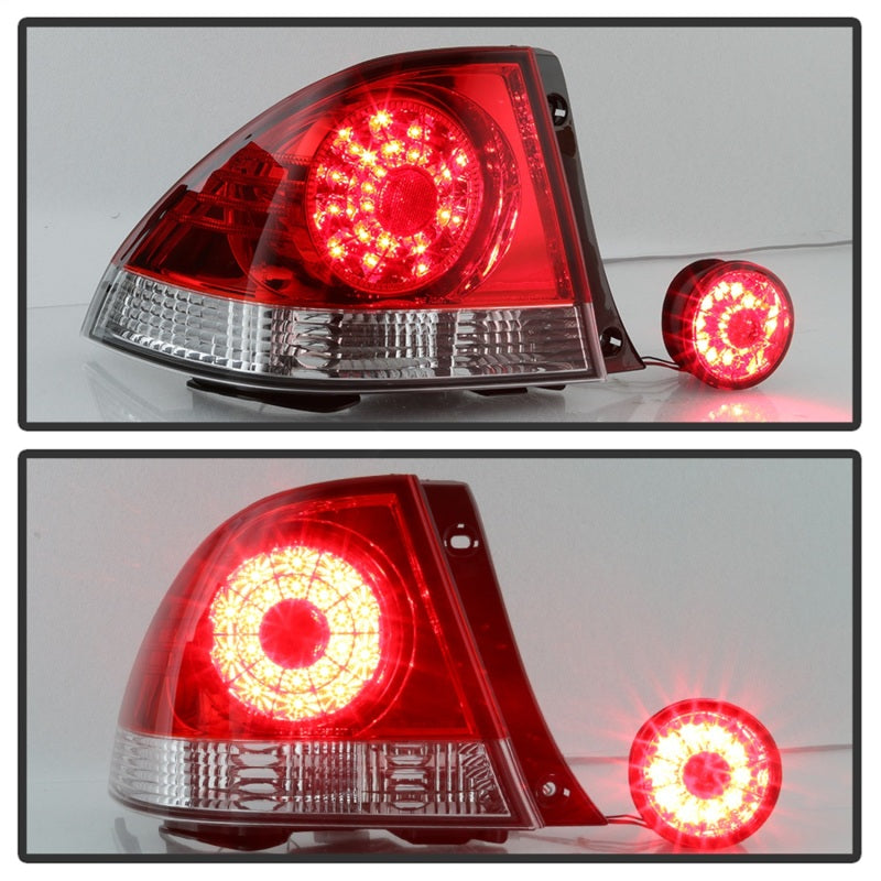 Spyder 01-03 Lexus IS300 LED Tail Lights - Red Clear ALT-YD-LIS300-LED-SET-RC-SR1 Performance