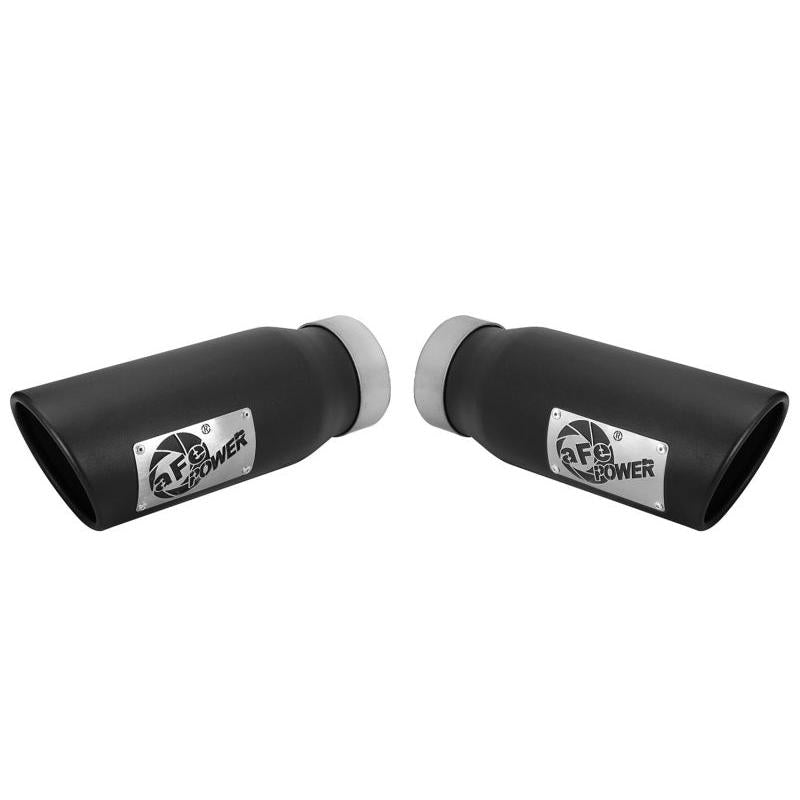 aFe MACHForce-XP 3.5in 409 Stainless Steel Exhaust Tip 3.5in x 4.5in Out x 12in L Clamp-On-SR1 Performance