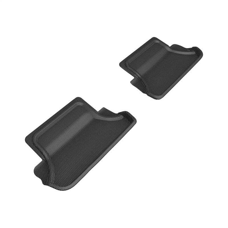 3D MAXpider 2020-2024 BMW 8 Series Coupe (G15) Kagu 2nd Row Floormats - Black-SR1 Performance