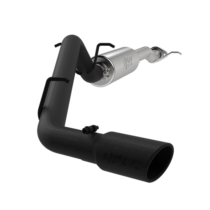 MBRP 17+ Chevrolet Colorado 2.5L/3.6L 3in Cat Back Single Side Exit w/ 4in Tip - Back Coated-SR1 Performance