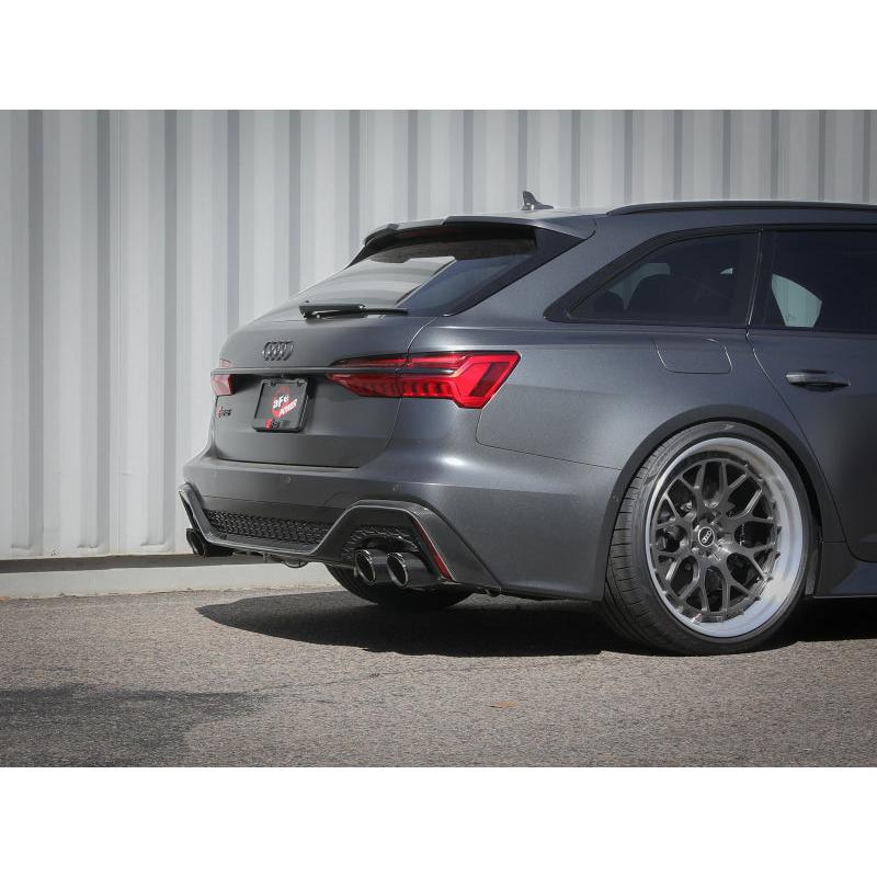 aFe 20-22 Audi RS6 Avant V8 4L (tt) MACH Force-Xp 3in to 2.5in 304 SS Cat-Back Exhaust w/ Carbon Tip-SR1 Performance