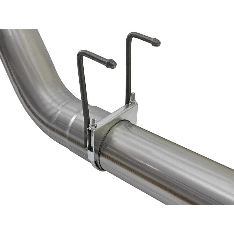 aFe LARGE BORE HD 5in 409-SS DPF-Back Exhaust w/Polished Tip 2017 Ford Diesel Trucks V8 6.7L (td)-SR1 Performance