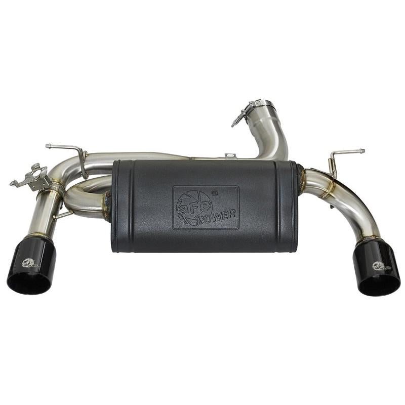 aFe MACHForce XP 16-17 BMW 340i/iX 440i/iX L6-3.0L (t) SS Axle-Back Exhaust w/Black Tip-SR1 Performance