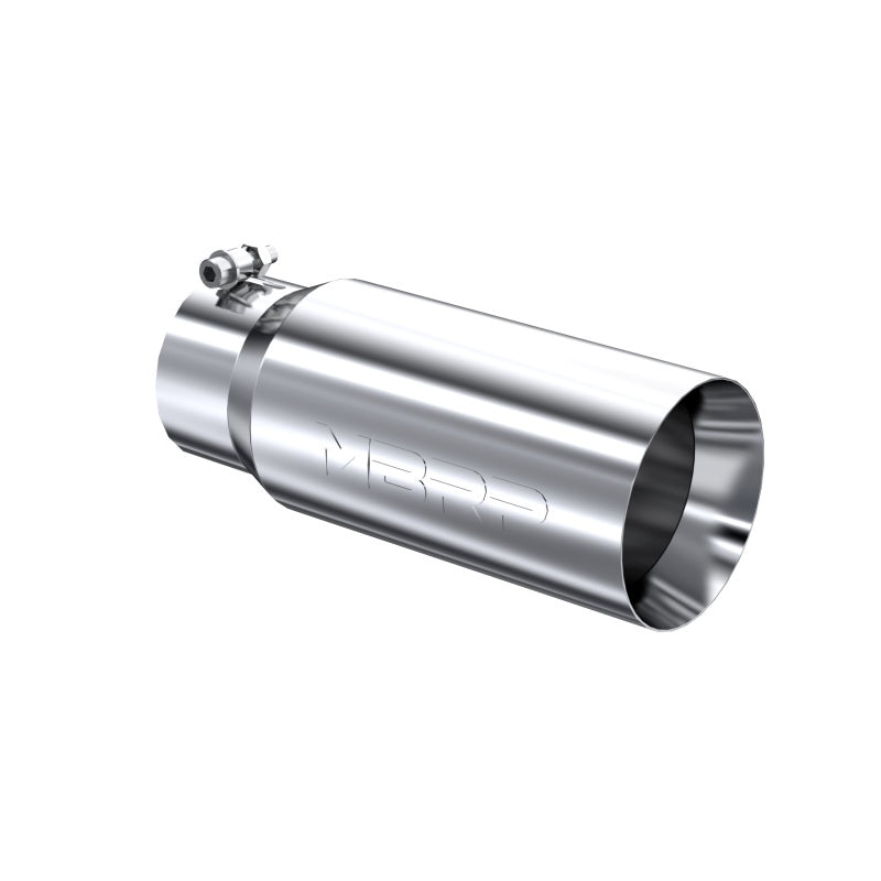 MBRP Universal Tip 5 O.D. Dual Wall Straight 4 inlet 12 length-SR1 Performance