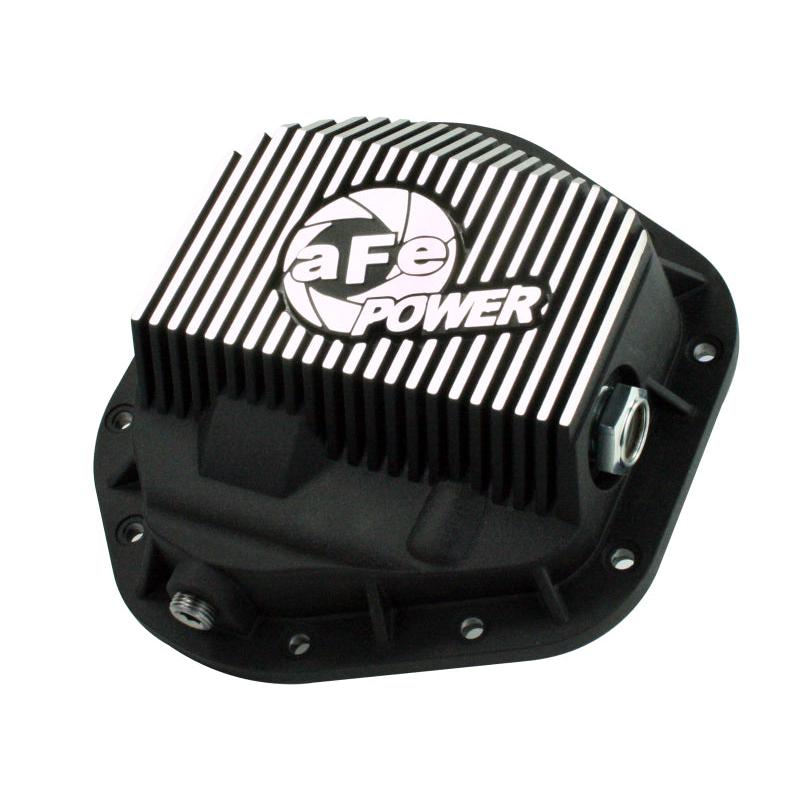 aFe Power Front Differential Cover 5/94-12 Ford Diesel Trucks V8 7.3/6.0/6.4/6.7L (td) Machined Fins-SR1 Performance