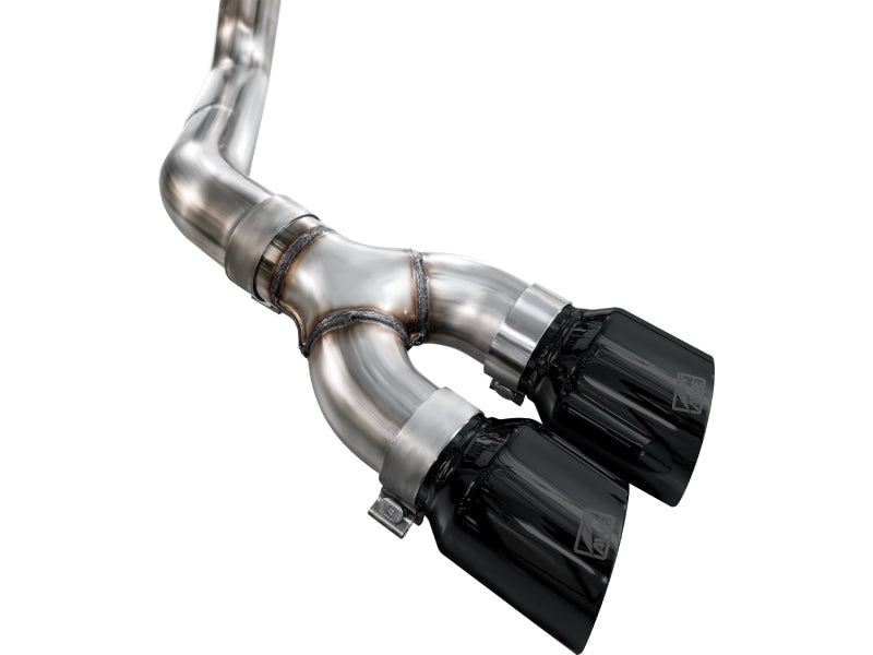 AWE Tuning 3015-33145 Ford F-150 Cat-Back Exhaust with 4.5-inch Dual Side Exit Diamond Black Tips