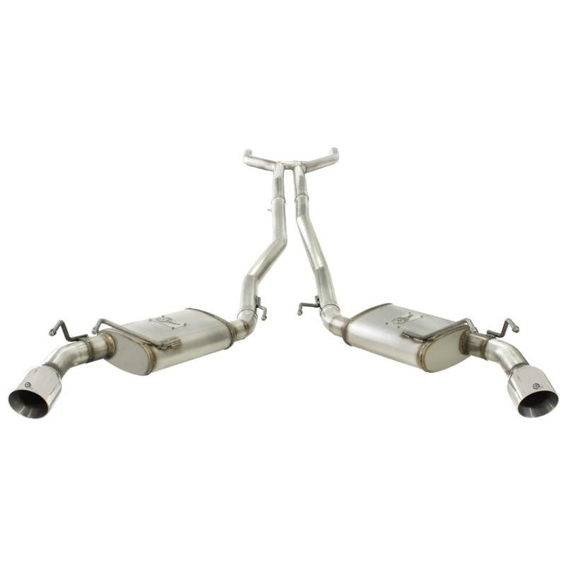 aFe MACHForce XP Exhaust 2.5in Stainless Steel CB/10-13 Chevy Camaro V6-3.6L (td) (polished tip)-SR1 Performance