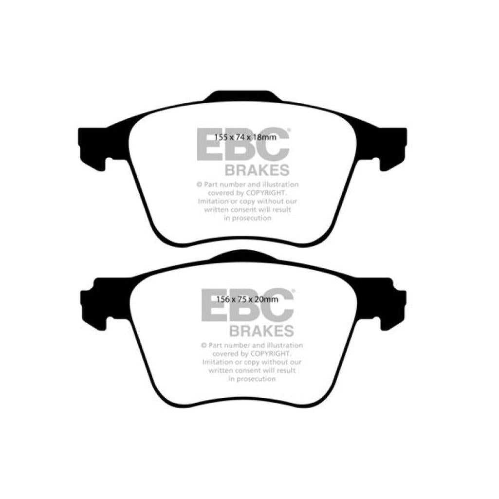 EBC Redstuff Ceramic Low Dust Brake Pads for Volvo S60 and S80 – Part No. DP31914C