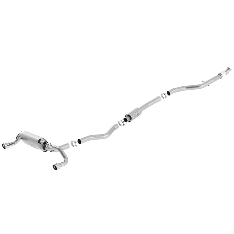 Borla 13-16 BMW 335i / 435i Atak Cat back SS 3.0in, 2.25in 3.5in Tip Single Rolled-SR1 Performance