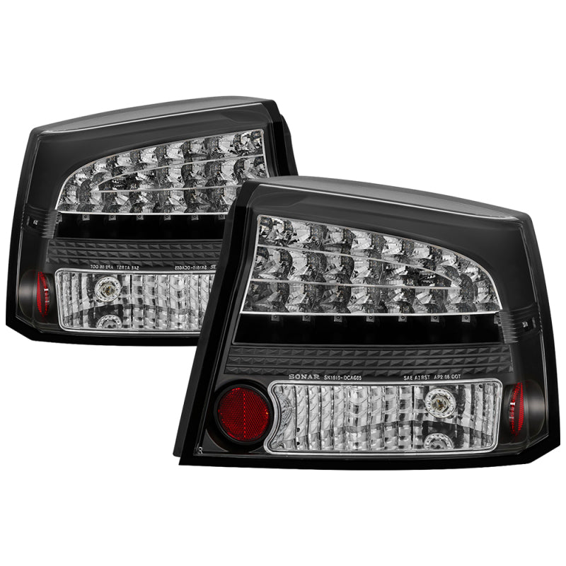Spyder Dodge Charger 06-08 LED Tail Lights Black ALT-YD-DCH05-LED-BK-SR1 Performance