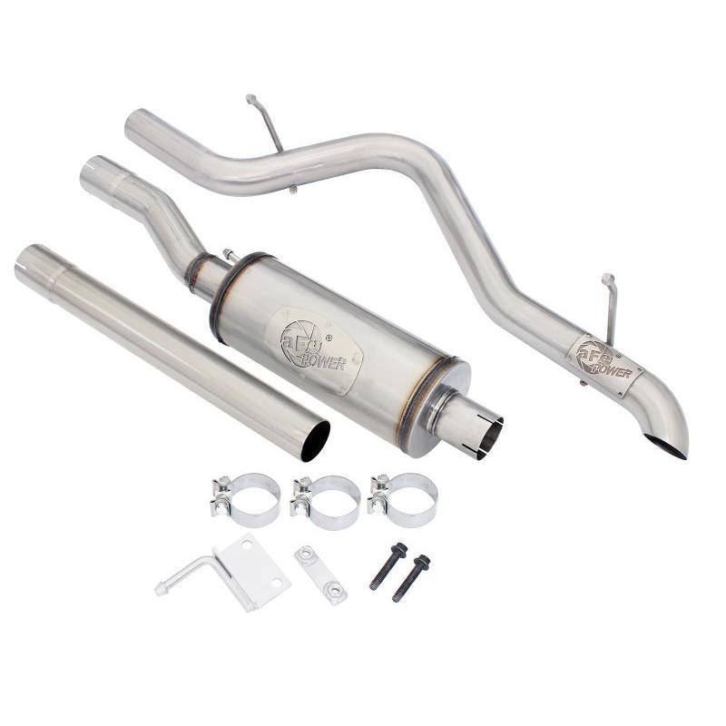 aFe MACHForce XP 2.5in SS-409 Cat-Back Exhaust 07-16 Jeep Wrangler (JK) V6-3.6L/3.8L (2-4 Door)-SR1 Performance