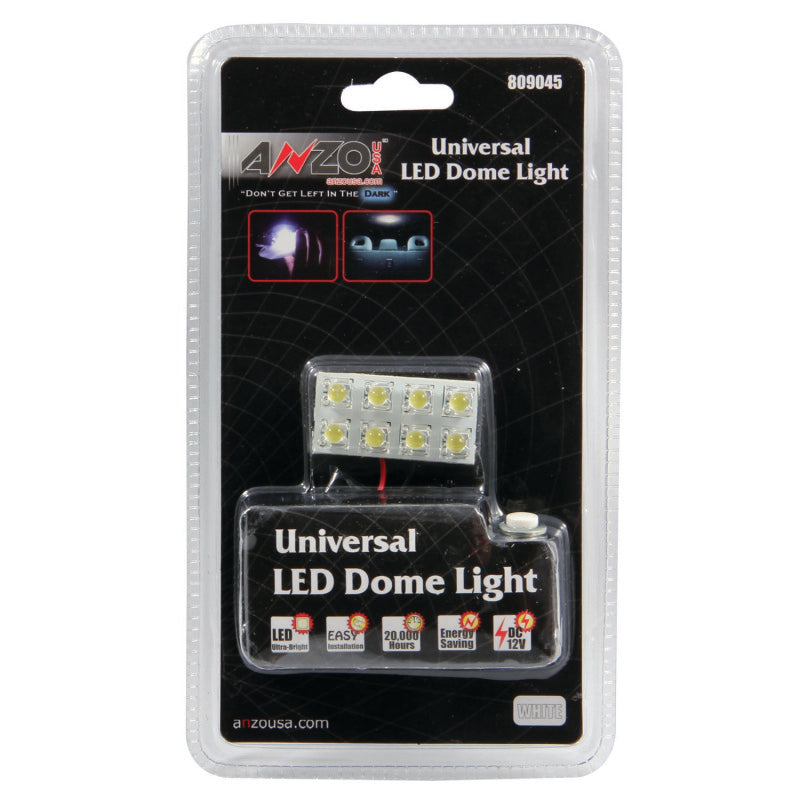 ANZO LED Dome Light Universal LED Dome Light - 8 LED Universal 1.5in x .75in-SR1 Performance